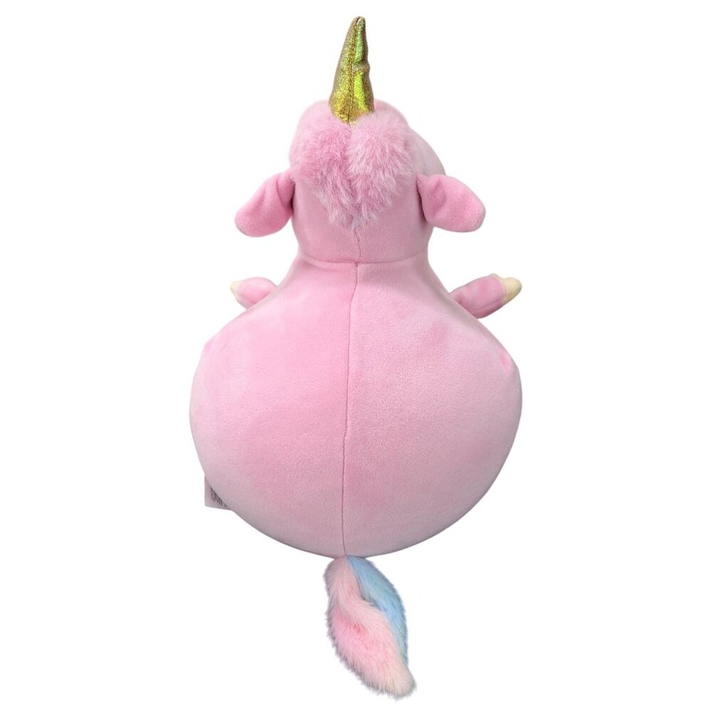 Miniso Hippo Unicorn Plush Pink Horn Kawaii Hippocorn Chunky Round New 10.5 Inch - Picture 8 of 11